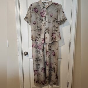 Miss Dorby Dress, size 16, Green floral